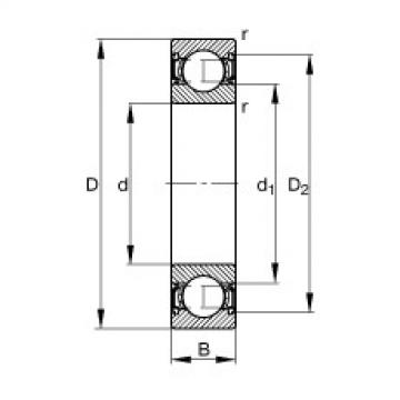 Rodamiento 6206-2RSR FAG