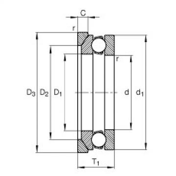 Rodamiento 53322-MP + U322 FAG