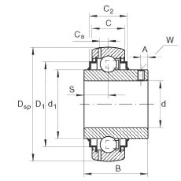 Rodamiento GY1015-KRR-B-AS2/V INA