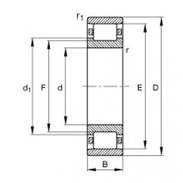 Rodamiento N328-E-M1 FAG