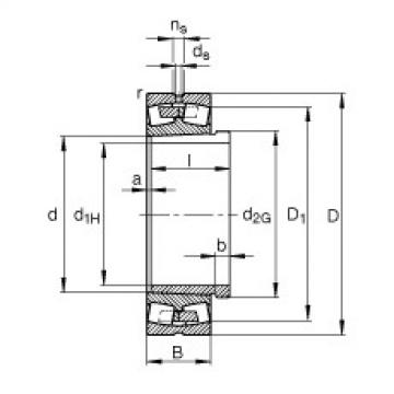 Rodamientos 23168-B-K-MB + AH3168G-H FAG