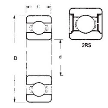 Rodamiento 6818-2RS FBJ