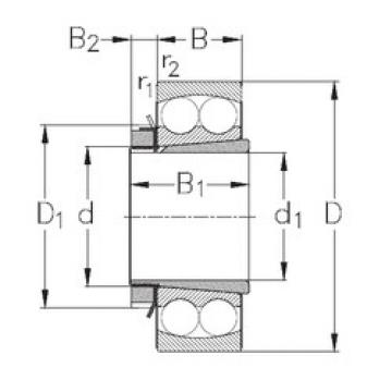 Rodamiento 1312-K+H312 NKE