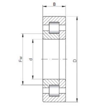 Rodamiento NUP214 ISO