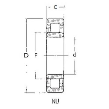 Rodamiento NU210 FBJ