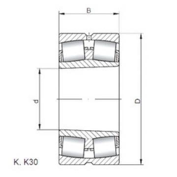 Rodamientos 23180 KW33 ISO