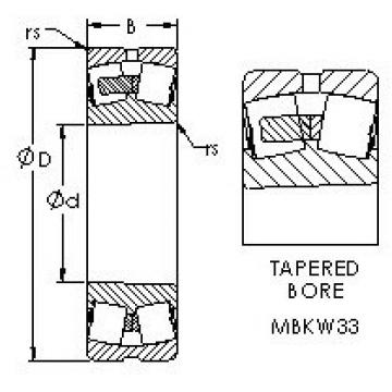 Rodamientos 24038MBK30W33 AST