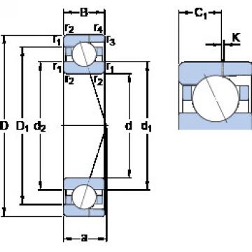 Rodamiento 7007 CD/P4AH SKF