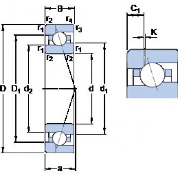 Rodamiento 7017 CE/P4AH1 SKF