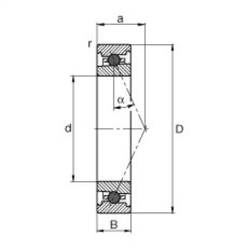 Rodamiento HC71908-E-T-P4S FAG