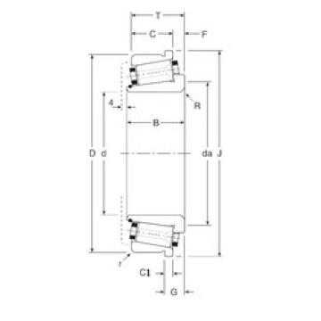 Rodamiento 100034X/100080C Gamet