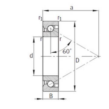 Rodamiento BSB040072-T FAG