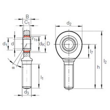 Rodamiento GAR 20 UK INA