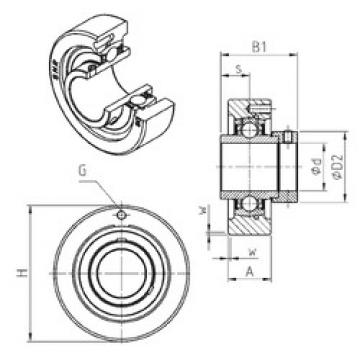 Rodamiento EXC306 SNR