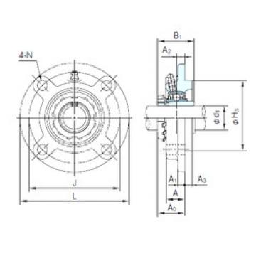 Rodamiento UKFC207+H2307 NACHI