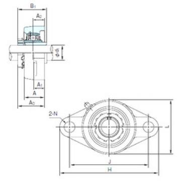 Rodamiento UKFL206+H2306 NACHI