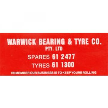 Original Sticker: &#034;Warwick Bearing &amp; Tyre Co.&#034;