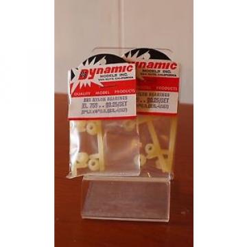 Vintage Dynamic Models Inc Slot Car NOS 755 Nylon Bearings 1/8 x 1/4 TWO PACKS