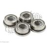 4 SLOT CAR Flanged Ceramic Ball Bearing 1/8&#034;x 1/4&#034; #1 small image