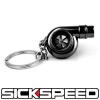 BLACK CHROME SPINNING TURBO BEARING KEYCHAIN KEY RING/CHAIN FOR CAR/TRUCK/SUV A #5 small image