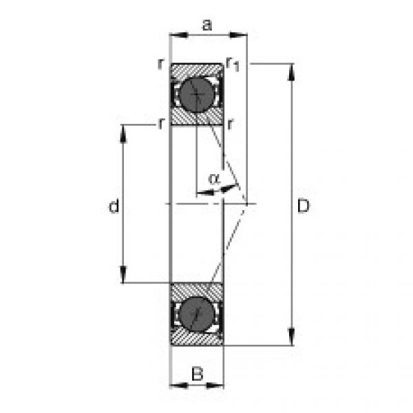 Rodamiento HCB7018-E-2RSD-T-P4S FAG #1 image