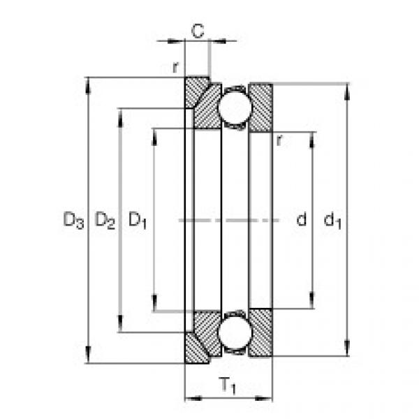 Rodamiento 53322-MP + U322 FAG #1 image