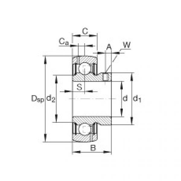 Rodamiento GAY100-NPP-B-AS2/V INA #1 image