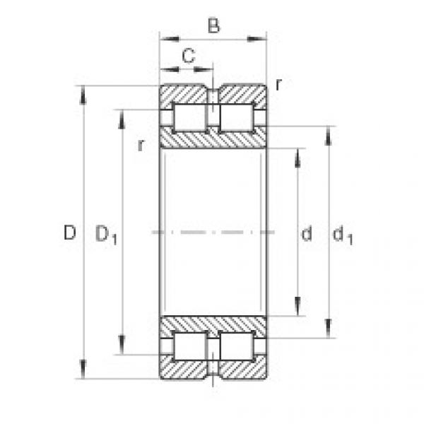 Rodamiento SL014972 INA #1 image