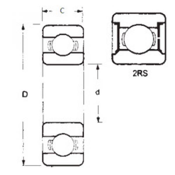 Rodamiento 62204-2RS FBJ #1 image