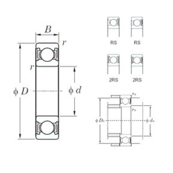 Rodamiento 6000-2RS KOYO #1 image