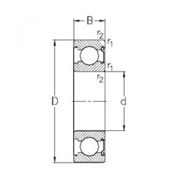 Rodamiento 6303-Z NKE #1 image