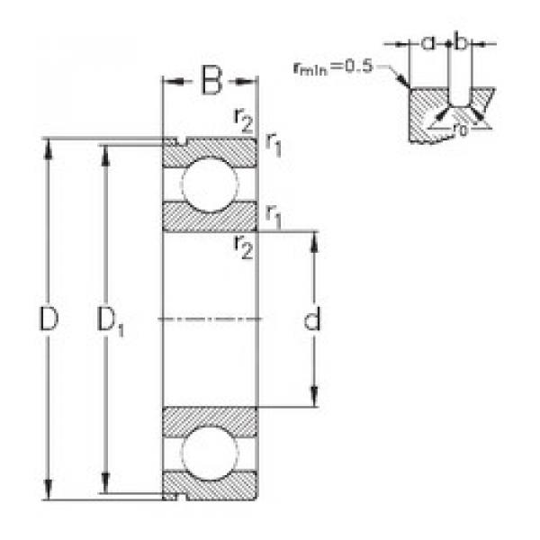 Rodamiento 6204-N NKE #1 image