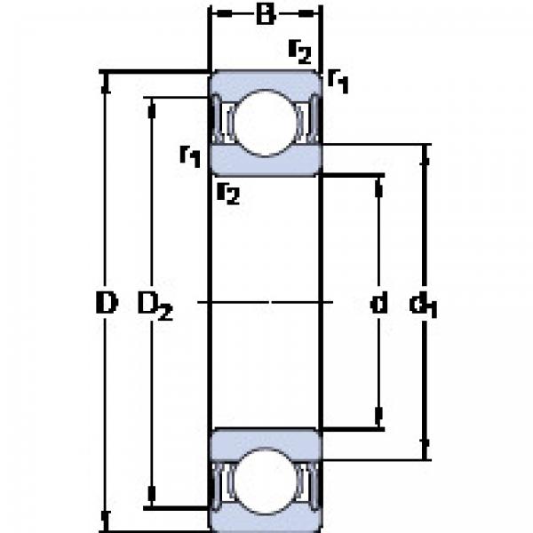 Rodamiento 61809-2RS1 SKF #1 image