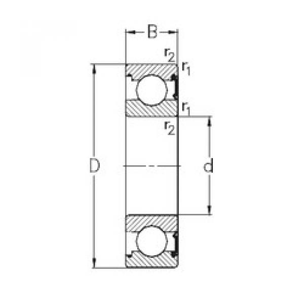 Rodamiento 6215-RSR NKE #1 image