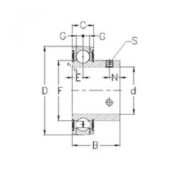 Rodamiento GAY40-NPPB NKE #1 image