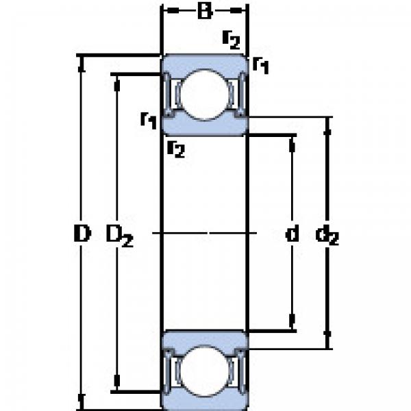 Rodamiento W 6210-2RZ SKF #1 image