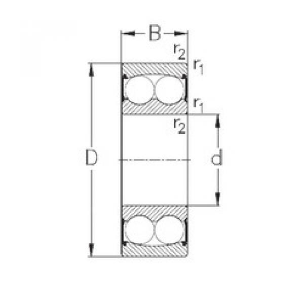 Rodamiento 2304-2RS NKE #1 image