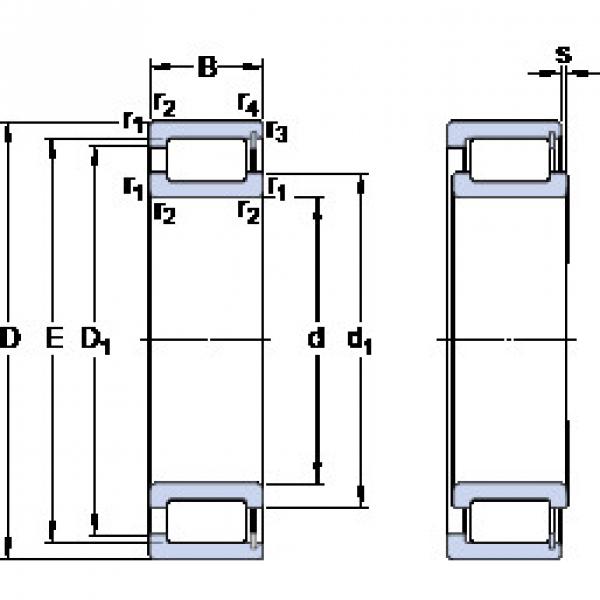 Rodamiento NCF 1848 V SKF #1 image