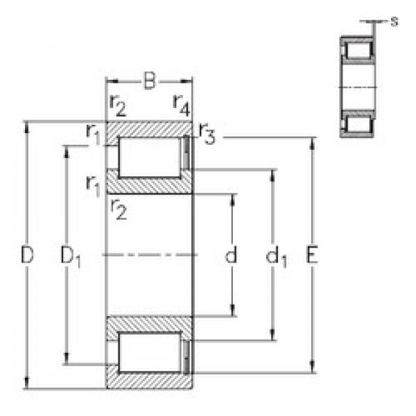 Rodamiento NCF1830-V NKE #1 image