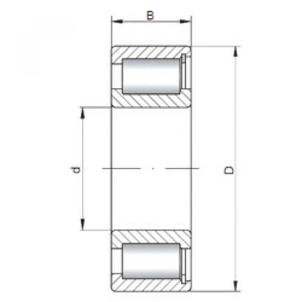 Rodamiento NCF1848 V ISO #1 image