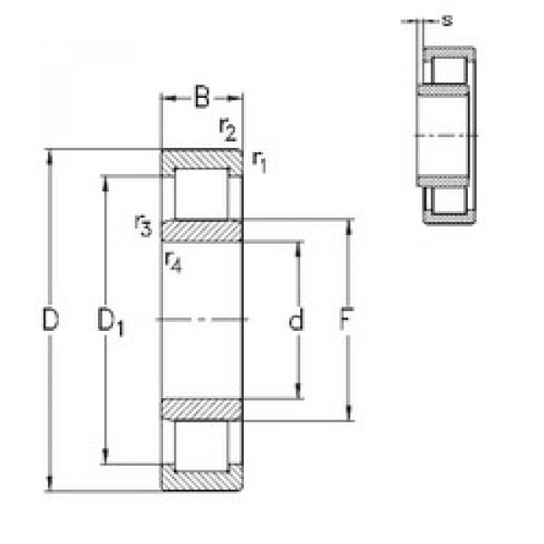 Rodamiento NU1064-M6E-MA6 NKE #1 image