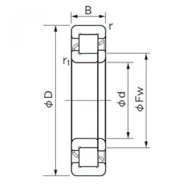 Rodamiento NUP 1028 NACHI #1 image