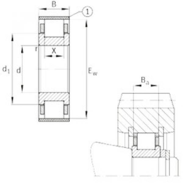 Rodamiento RN318-E-MPBX FAG #1 image