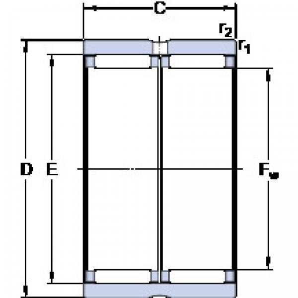 Rodamiento RNAO 40x50x34 SKF #1 image