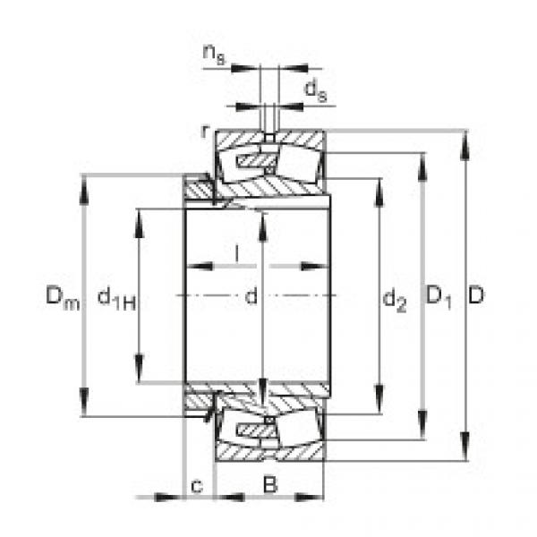 Rodamientos 23256-E1A-K-MB1 + H2356X FAG #1 image