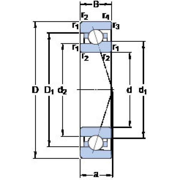 Rodamiento 7000 CE/HCP4A SKF #1 image