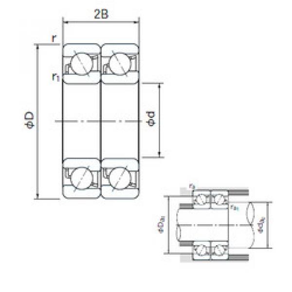 Rodamiento 7002DT NACHI #1 image