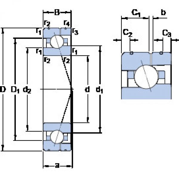 Rodamiento 7014 ACE/HCP4AL SKF #1 image