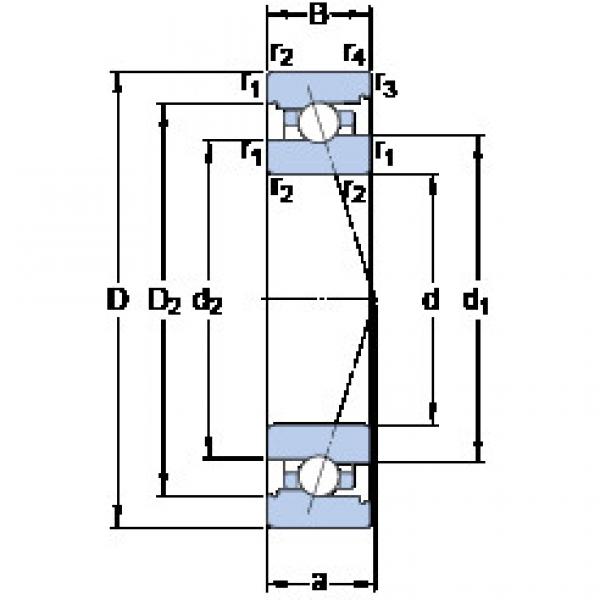 Rodamiento 7010 CB/P4A SKF #1 image