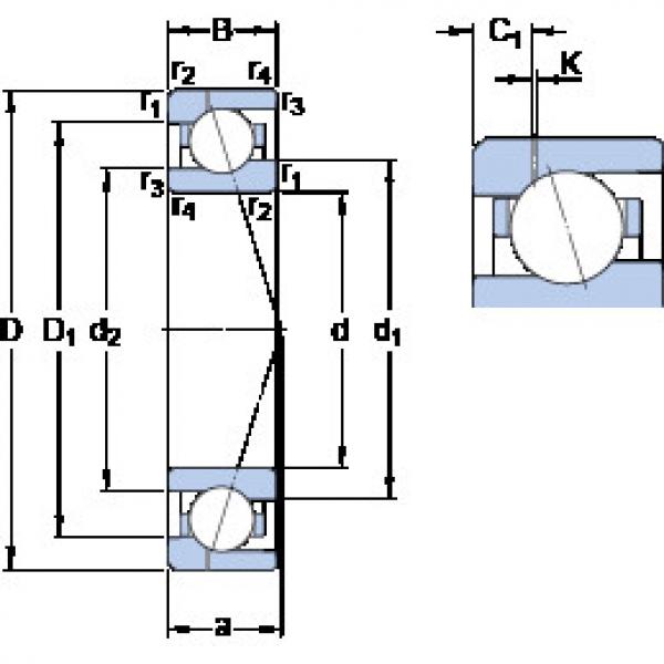 Rodamiento 71911 ACE/P4AH1 SKF #1 image